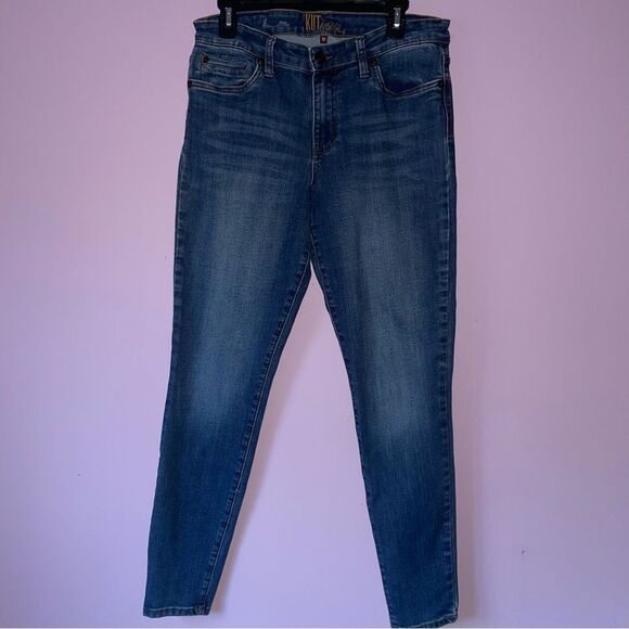 Kut from the Kloth Size 12 Classic Blue Denim Skinny Jeans
